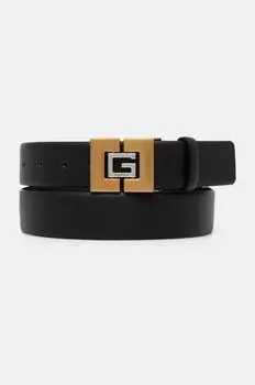Кожаный ремень Guess, черный