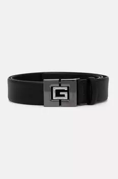 Кожаный ремень Guess, черный