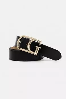 Кожаный ремень Guess, черный