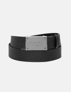 Кожаный ремень Guess, черный
