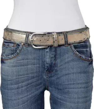 Кожаный ремень Heine, цвет Goldfarben-Silberfarben