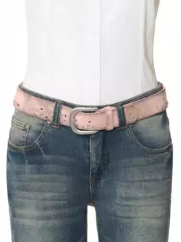 Кожаный ремень Heine, серебристый