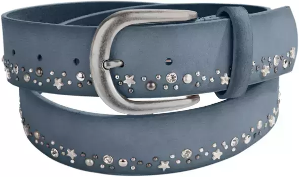 Кожаный ремень Heine, серебристый