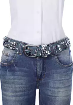 Кожаный ремень Heine, синий