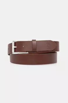 Кожаный ремень Hitchcock U.S. Polo Assn., коричневый