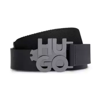 Кожаный ремень hu-go_os30_tap-le Hugo, черный