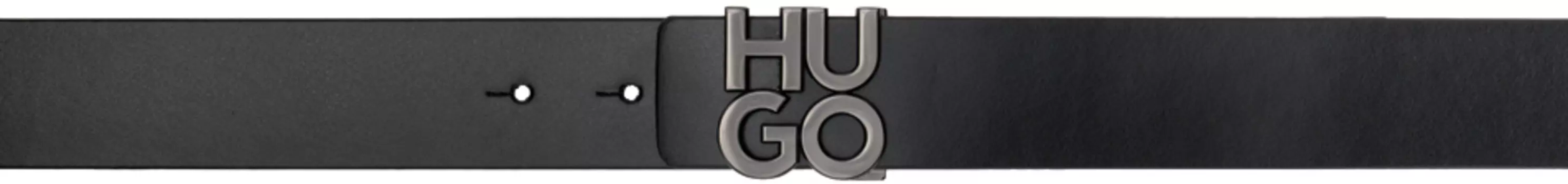 Кожаный ремень Hugo, черный