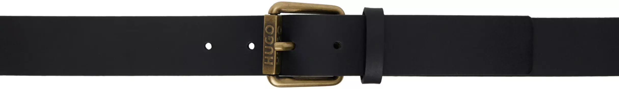Кожаный ремень Hugo, черный