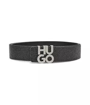 Кожаный ремень Hugo, черный
