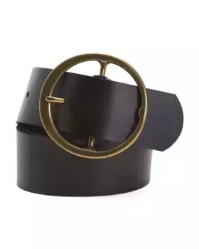 Кожаный ремень из дикой древесины Most Wanted, черный