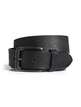 Кожаный ремень JACK & JONES Belt Victor, черный