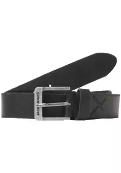 Кожаный ремень Jack & Jones "JACROCK LEATHER BELT NOOS", черный