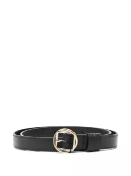 Кожаный ремень JACQUEMUS, черный