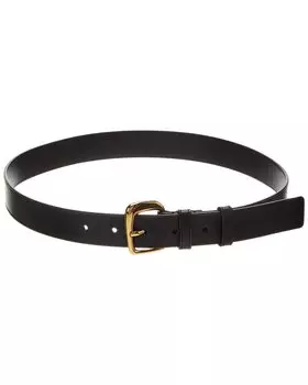 Кожаный ремень Jacquemus La Ceinture Ovalo, черный