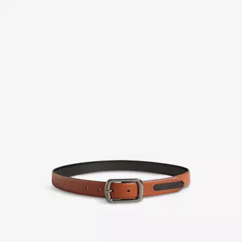 Кожаный ремень Jaims с контрастной вставкой Ted Baker, цвет tan