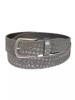 Кожаный ремень JCC "31022136", серебристый