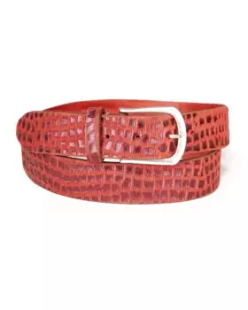 Кожаный ремень JCC, красный