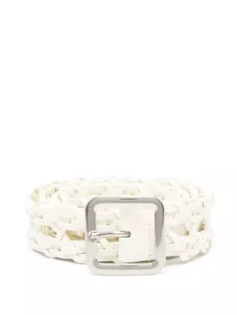 Кожаный ремень Jil Sander, белый