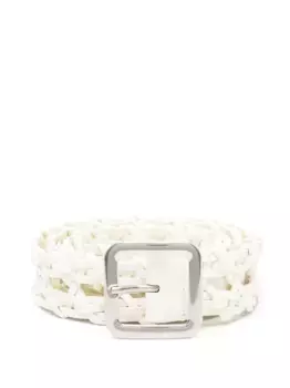 Кожаный ремень JIL SANDER, белый