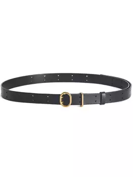 Кожаный ремень Jil Sander, черный