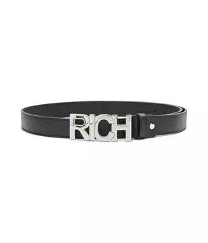 Кожаный ремень John Richmond, черный