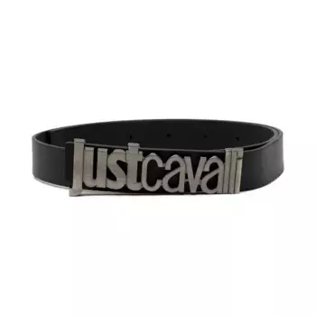 Кожаный ремень Just Cavalli, черный