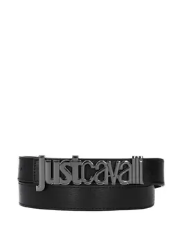 Кожаный ремень Just Cavalli, черный