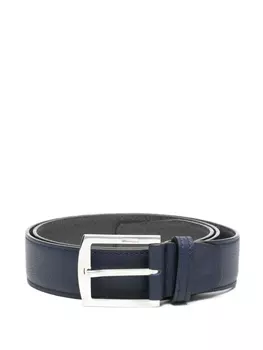 Кожаный ремень Kiton, синий