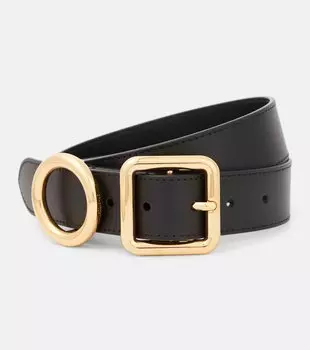 Кожаный ремень la ceinture regalo Jacquemus, черный