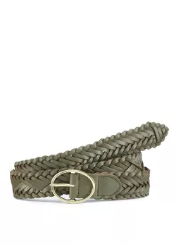 Кожаный ремень LASCANA, оливковый