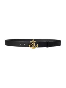 Кожаный ремень Lauren Ralph Lauren Belt, черный
