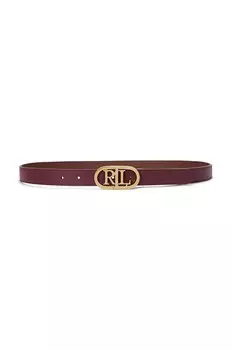 Кожаный ремень Lauren Ralph Lauren, гранатовый