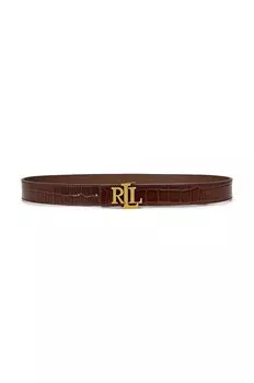 Кожаный ремень Lauren Ralph Lauren, коричневый