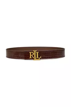 Кожаный ремень Lauren Ralph Lauren, коричневый