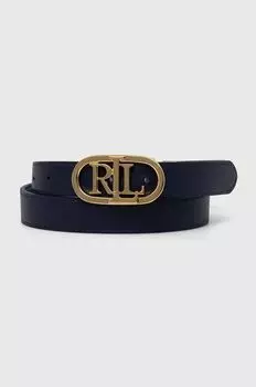 Кожаный ремень Lauren Ralph Lauren, синий