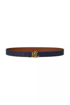 Кожаный ремень Lauren Ralph Lauren, синий