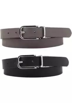 Кожаный ремень Levi's "REVERSIBLE BELT", черный