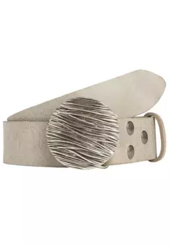 Кожаный ремень LIFEBURG by showroom 019° со сменной застежкой "Seagrass Round" Rettungsring By Showroom 019°, серый