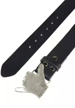 Кожаный ремень LIFEBURG by showroom 019° со сменной застежкой "Hang Loose Silver" Rettungsring By Showroom 019°, синий