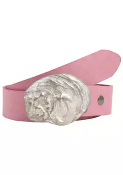 Кожаный ремень LIFEBURG by showroom 019° со сменной застежкой "Oyster Shell Ros" Rettungsring By Showroom 019°, розовый