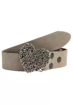 Кожаный ремень LIFEBURG by showroom 019° со сменной застежкой "Rosenherz Complete" Rettungsring By Showroom 019°, цвет Cognac