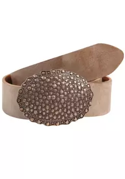 Кожаный ремень LIFEBURG by showroom 019° со сменной застежкой "Oval Rivets Copper" Rettungsring By Showroom 019°, цвет Natur