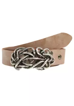 Кожаный ремень LIFEBURG by showroom 019° со сменной застежкой "соломенный узел" Rettungsring By Showroom 019°, цвет Natur