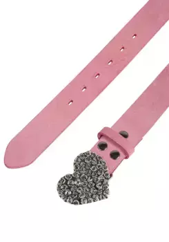 Кожаный ремень LIFEBURG by showroom 019° со сменной застежкой "Rosenherz Complete" Rettungsring By Showroom 019°, розовый