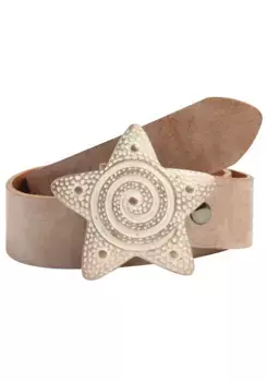Кожаный ремень LIFEBURN by showroom 019° со сменной застежкой "Starfish Ros" Rettungsring By Showroom 019°, цвет Natur