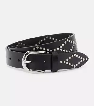 Кожаный ремень Liliana Isabel Marant, Black/Silver