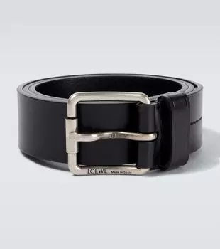 Кожаный ремень Loewe, Black/Vintage Palladium