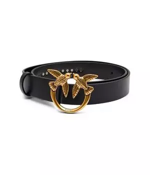 Кожаный ремень love berry h3 Pinko, черный