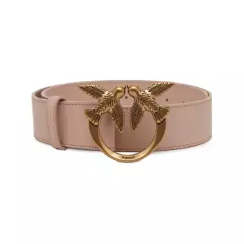 Кожаный ремень Love berry h4 в комплекте с ремнем до икры Pinko, розовый