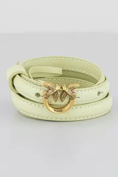 Кожаный ремень Love Berry Pinko, зеленый